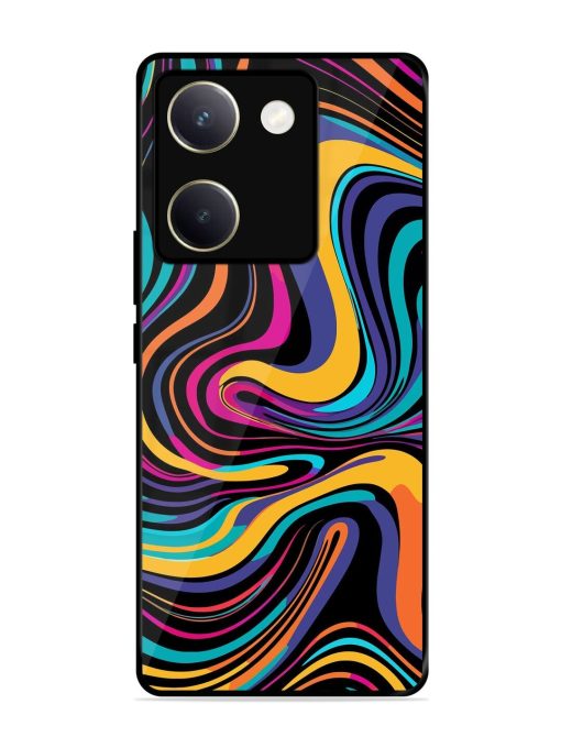 Psychedelic Swirl Glossy Soft Edge Case for Vivo Y200 Pro (5G) Chachhi