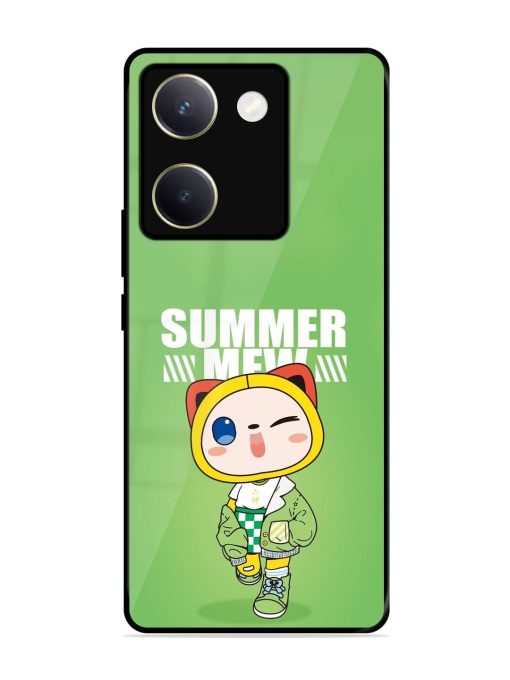 Purrfect Summer Glossy Soft Edge Case for Vivo Y200 Pro (5G) Chachhi