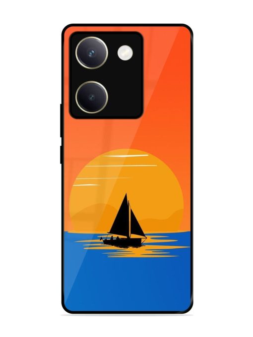 Sunset Sail Glossy Soft Edge Case for Vivo Y200 Pro (5G) Chachhi