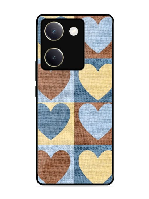 Hearts On Canvas Glossy Soft Edge Case for Vivo Y200 Pro (5G) Chachhi