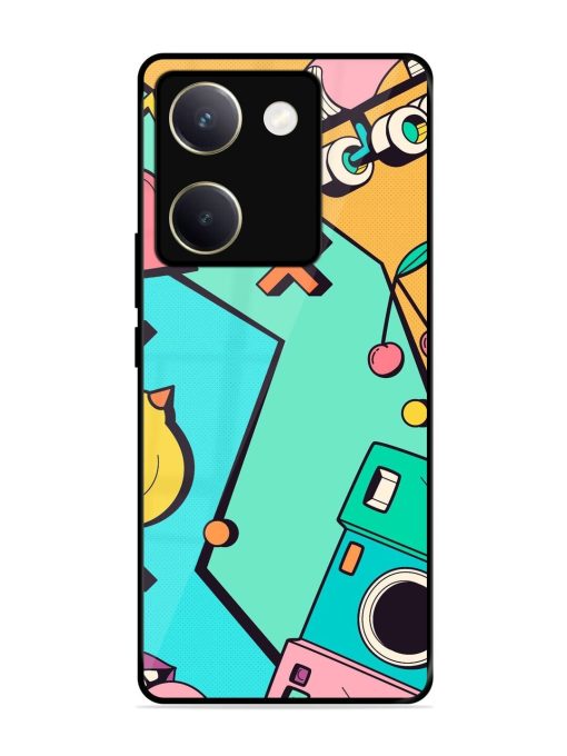 Retro Remix Glossy Soft Edge Case for Vivo Y200 Pro (5G) Chachhi