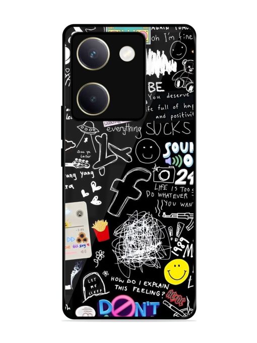 Doodle Diary Glossy Soft Edge Case for Vivo Y200 Pro (5G) Chachhi