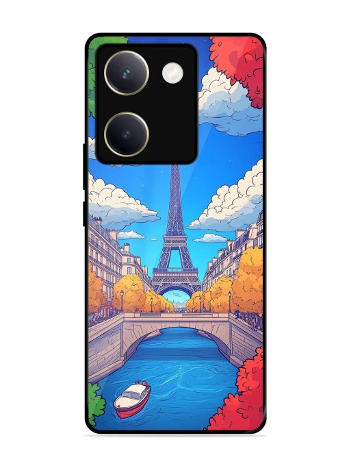 Parisian Panorama Glossy Soft Edge Case for Vivo Y200 Pro (5G) Chachhi