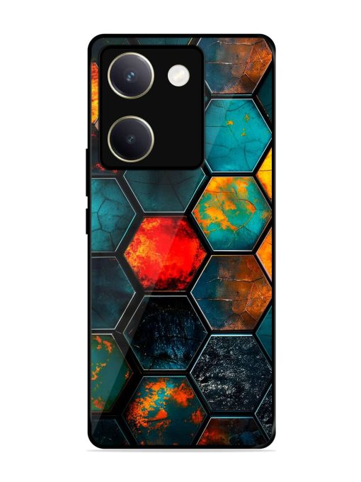 Hexagon Hive Glossy Soft Edge Case for Vivo Y200 Pro (5G) Chachhi