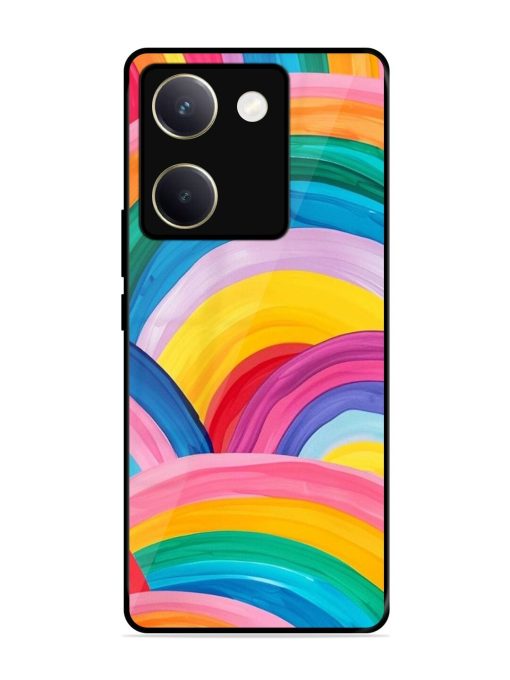 Rainbow Symphony Glossy Soft Edge Case for Vivo Y200 Pro (5G) Chachhi