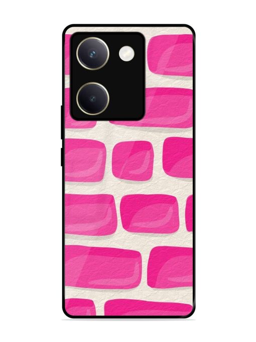 Pink Brick Wall Glossy Soft Edge Case for Vivo Y200 Pro (5G) Chachhi