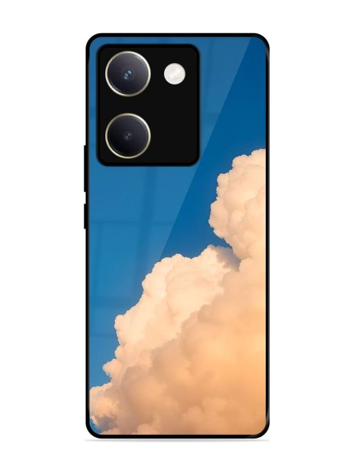 Golden Cloudscape Glossy Soft Edge Case for Vivo Y200 Pro (5G) Chachhi