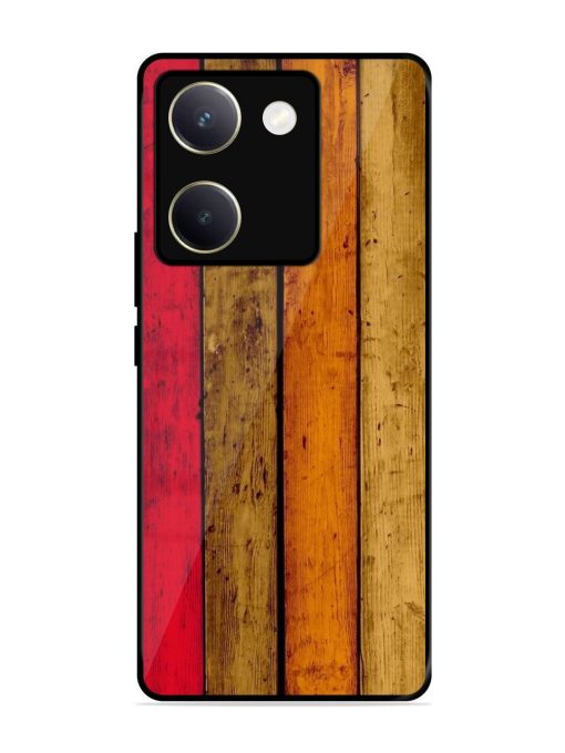 Colorful Woodgrain Glossy Soft Edge Case for Vivo Y200 Pro (5G) Chachhi