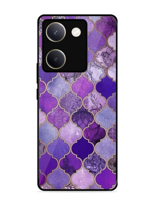 Purple Mosaic Magic Glossy Soft Edge Case for Vivo Y200 Pro (5G) Chachhi