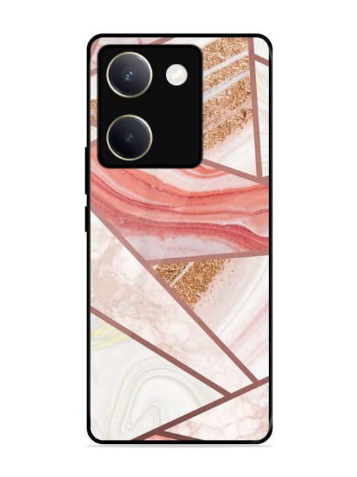 Rosy Mosaic Glossy Soft Edge Case for Vivo Y200 Pro (5G) Chachhi