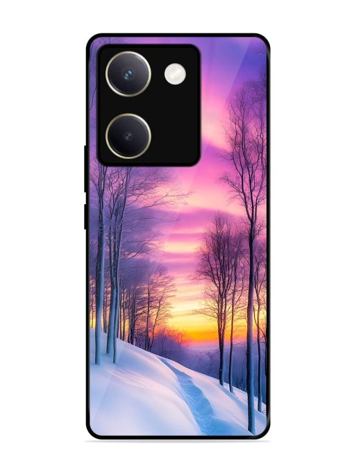 Winter'S Purple Haze Glossy Soft Edge Case for Vivo Y200 Pro (5G) Chachhi