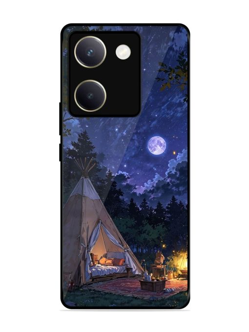 Moonlight Camping Glossy Soft Edge Case for Vivo Y200 Pro (5G) Chachhi