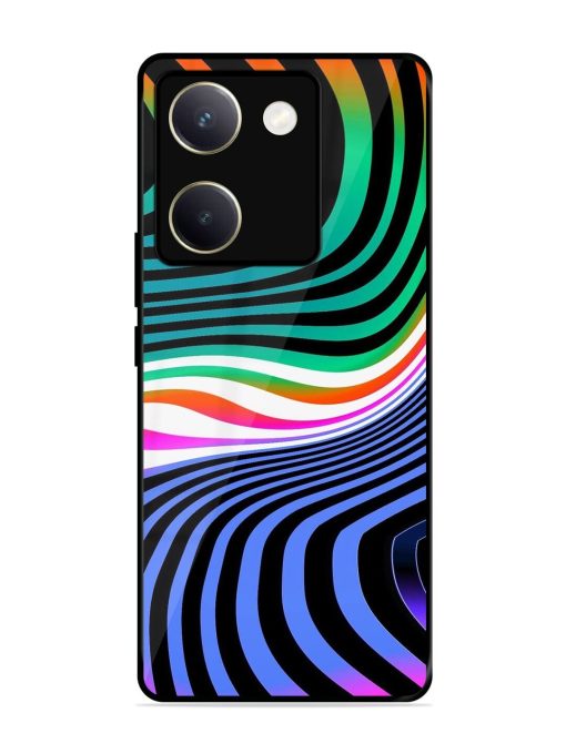 Psychedelic Waves Glossy Soft Edge Case for Vivo Y200 Pro (5G) Chachhi