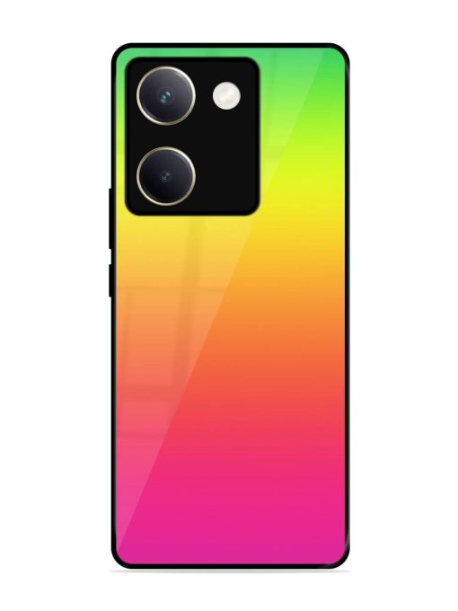 Rainbow Gradient Glossy Soft Edge Case for Vivo Y200 Pro (5G) Chachhi