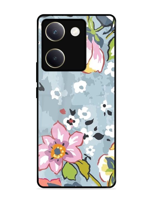 Floral Fantasy Glossy Soft Edge Case for Vivo Y200 Pro (5G) Chachhi