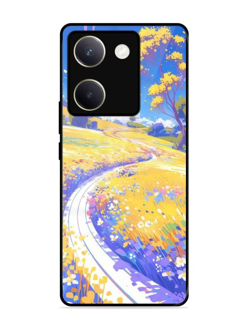 Vibrant Spring Meadow Glossy Soft Edge Case for Vivo Y200 Pro (5G) Chachhi