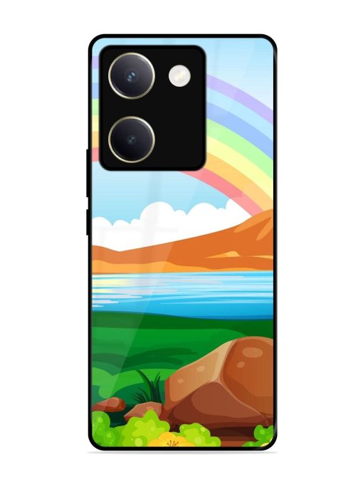 Rainbow Over The Lake Glossy Soft Edge Case for Vivo Y200 Pro (5G) Chachhi