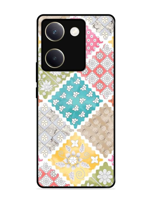 Patchwork Dreamscape Glossy Soft Edge Case for Vivo Y200 Pro (5G) Chachhi