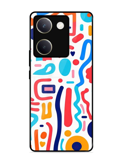 Whimsical Doodle Chaos Glossy Soft Edge Case for Vivo Y200 Pro (5G) Chachhi