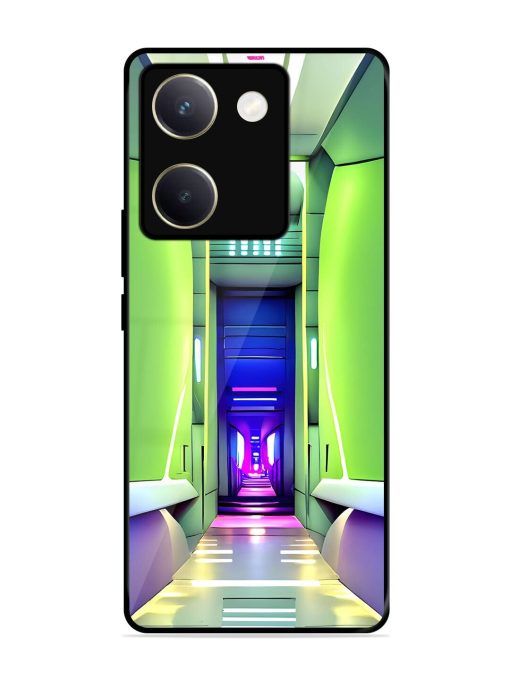 Neon Corridor Glossy Soft Edge Case for Vivo Y200 Pro (5G) Chachhi