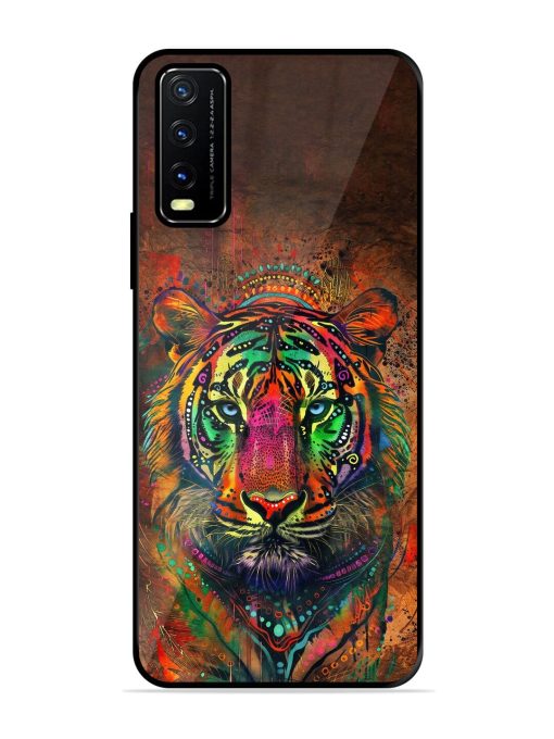 Cosmic Tiger Glossy Soft Edge Case for Vivo Y20A Chachhi