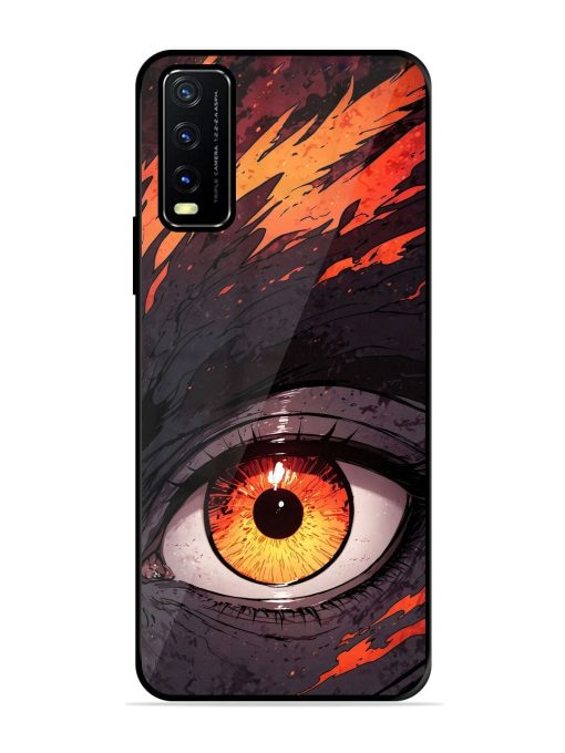 Inferno Gaze Glossy Soft Edge Case for Vivo Y20A Chachhi