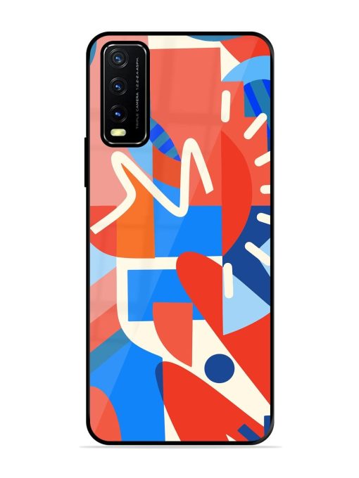 Abstract Harmony Glossy Soft Edge Case for Vivo Y20A Chachhi