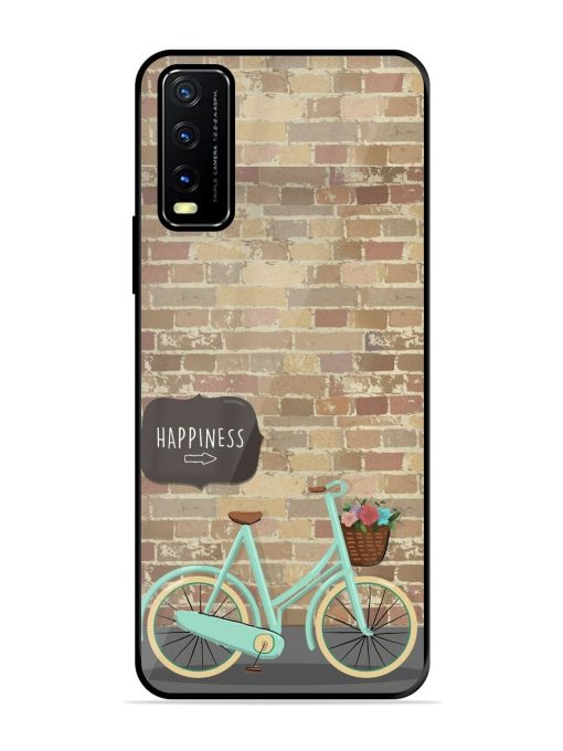 Pedaling Towards Happiness Glossy Soft Edge Case for Vivo Y20A Chachhi