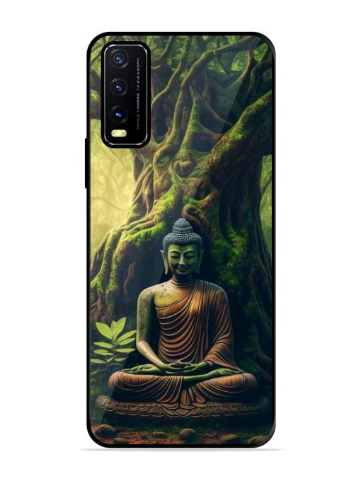 Green Buddha Art Glossy Soft Edge Case for Vivo Y20A Chachhi