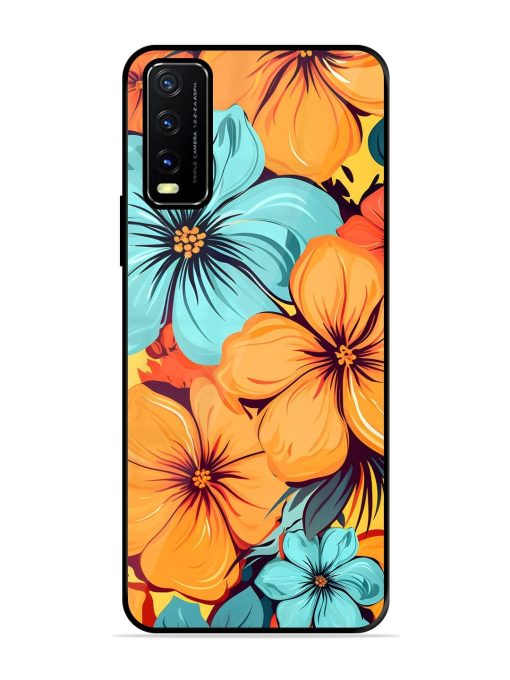 Tropical Bloom Glossy Soft Edge Case for Vivo Y20A Chachhi