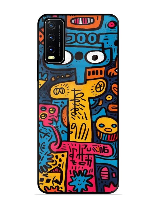 Doodletopia Glossy Soft Edge Case for Vivo Y20A Chachhi