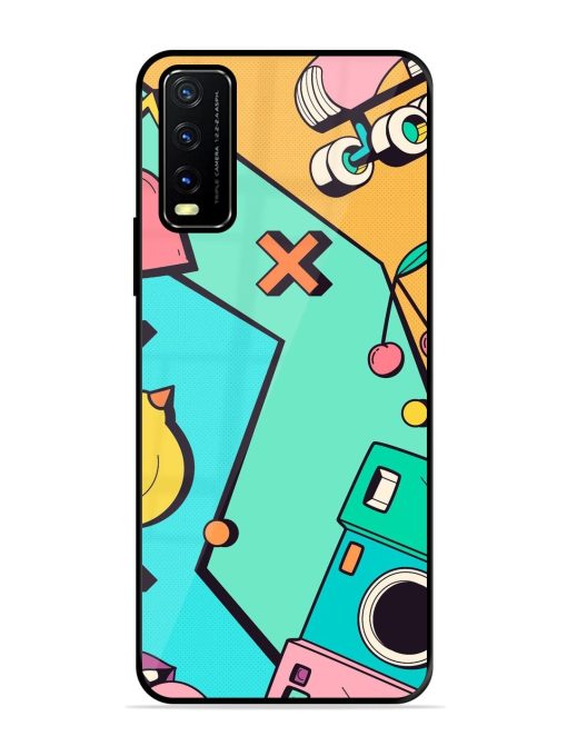 Retro Remix Glossy Soft Edge Case for Vivo Y20A Chachhi