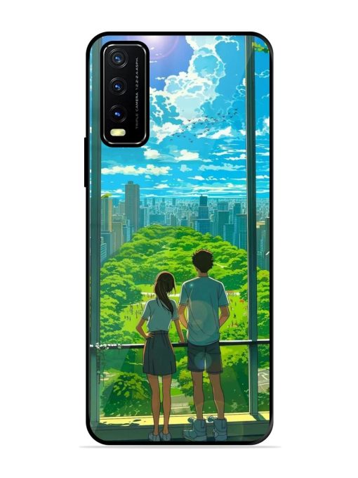 Cyberpunk Dreamscape Glossy Soft Edge Case for Vivo Y20A Chachhi