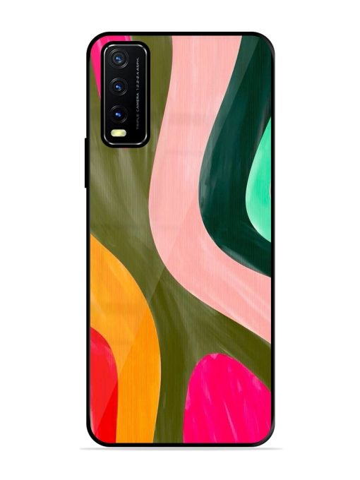 Wavy Wonder Glossy Soft Edge Case for Vivo Y20A Chachhi