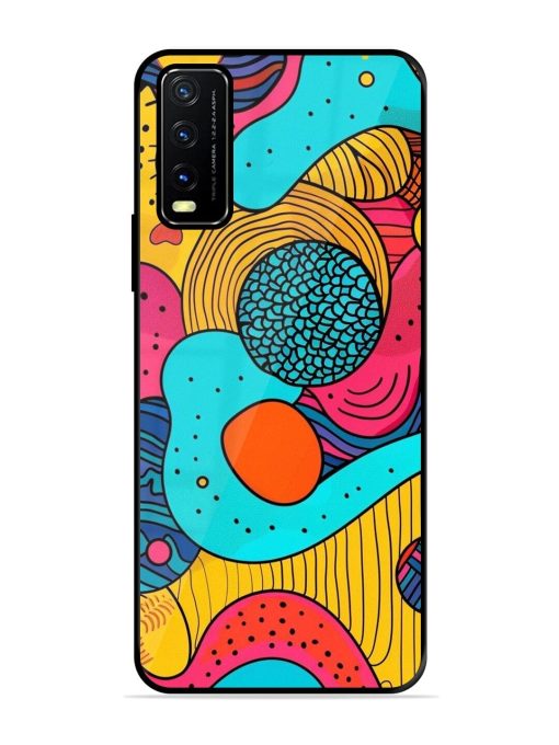 Psychedelic Patterns Glossy Soft Edge Case for Vivo Y20A Chachhi