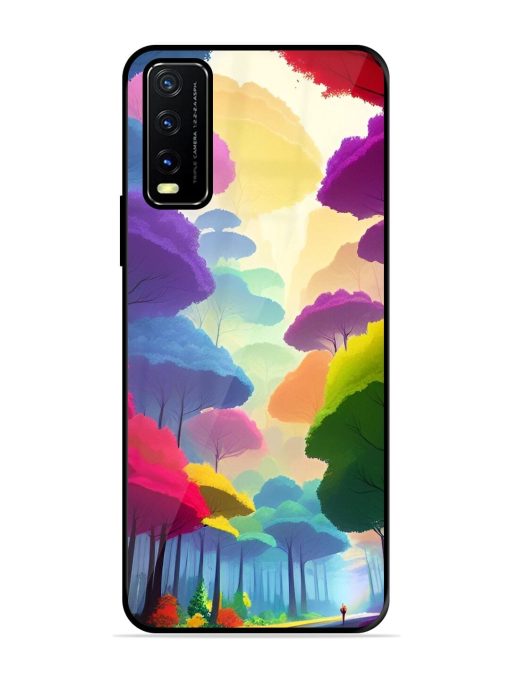 Rainbow Road Glossy Soft Edge Case for Vivo Y20A Chachhi