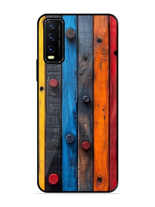 Rainbow Plank Glossy Soft Edge Case for Vivo Y20A