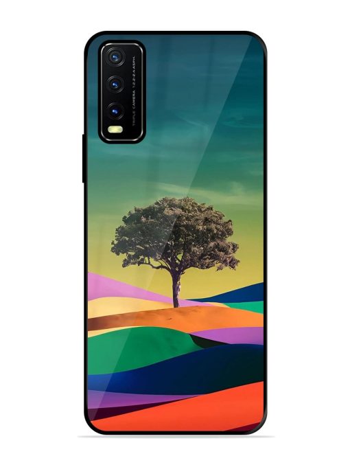 Rainbow'S Lone Sentinel Glossy Soft Edge Case for Vivo Y20A Chachhi