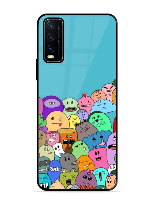 Monster Mash Glossy Soft Edge Case for Vivo Y20A Chachhi