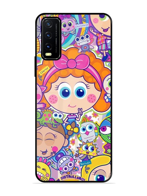 Distroller Friends Glossy Soft Edge Case for Vivo Y20A Chachhi