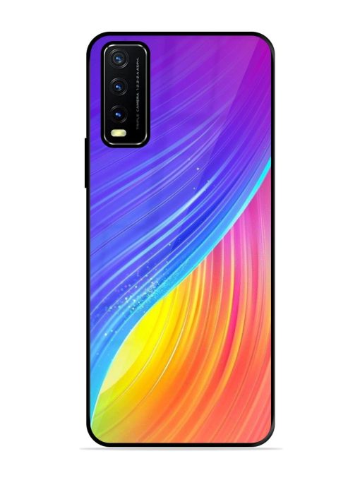 Neon Swirl Glossy Soft Edge Case for Vivo Y20A Chachhi