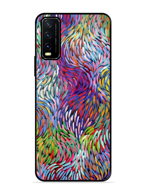 Vibrant Waves Glossy Soft Edge Case for Vivo Y20A Chachhi