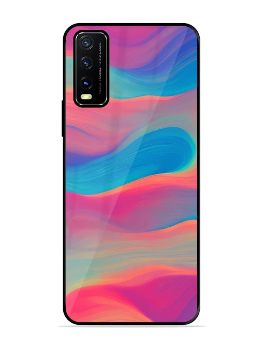 Wavy Wonder Glossy Soft Edge Case for Vivo Y20A Chachhi