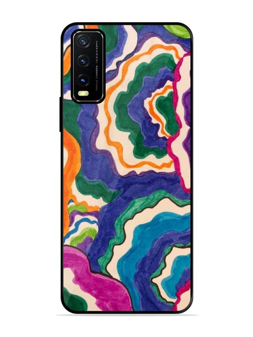 Wavy Wonder Glossy Soft Edge Case for Vivo Y20A Chachhi