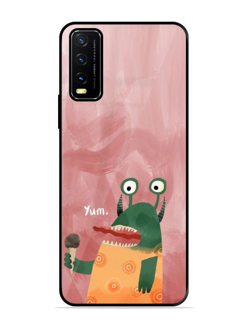 Hungry Monster Glossy Soft Edge Case for Vivo Y20A Chachhi