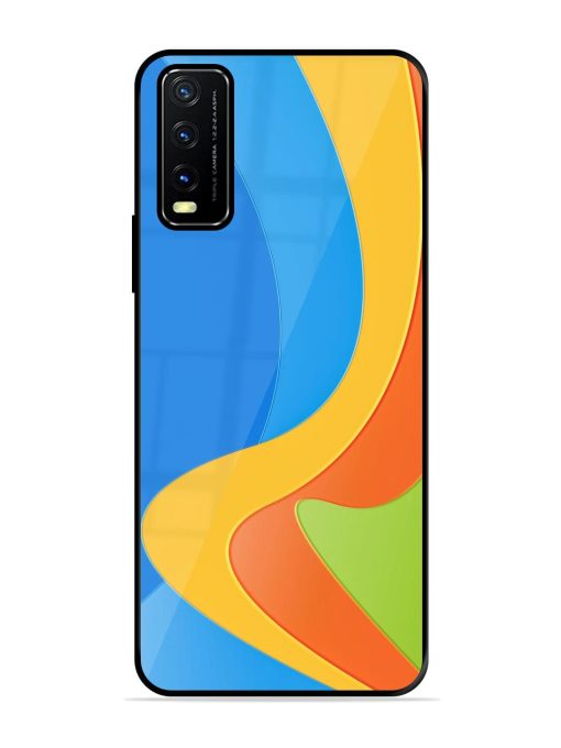 Curvy Color Cascade Glossy Soft Edge Case for Vivo Y20A Chachhi