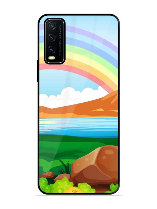 Rainbow Over The Lake Glossy Soft Edge Case for Vivo Y20A