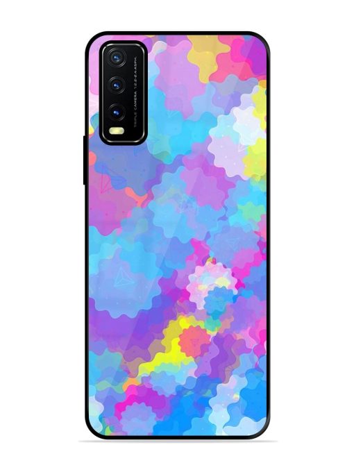 Psychedelic Cloud Burst Glossy Soft Edge Case for Vivo Y20A Chachhi