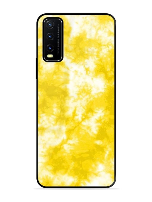 Golden Tie-Dye Twirl Glossy Soft Edge Case for Vivo Y20A Chachhi