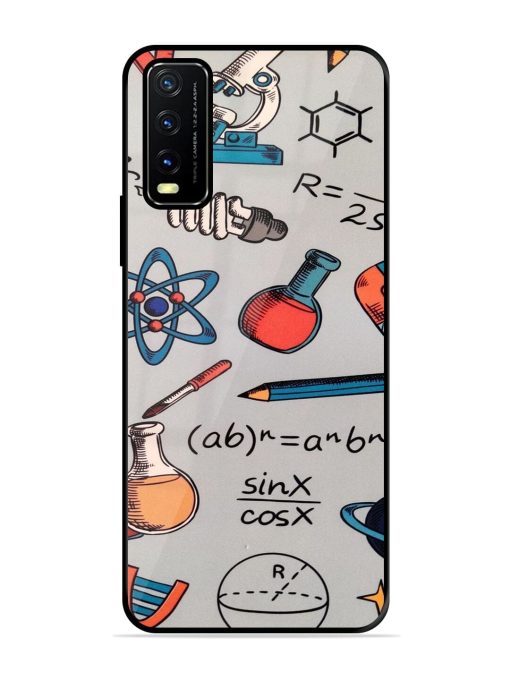 Science Doodle Delight Glossy Soft Edge Case for Vivo Y20A Chachhi